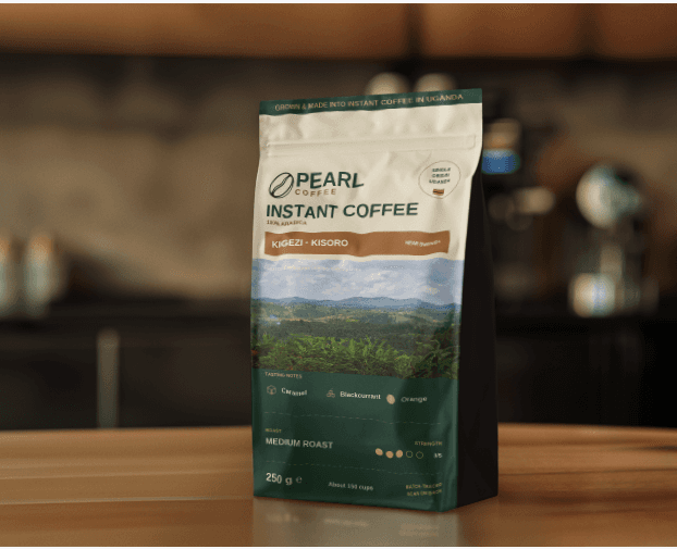 Pearl Instant Coffee — Kigezi · Kisoro, medium roast, 250 g pouch