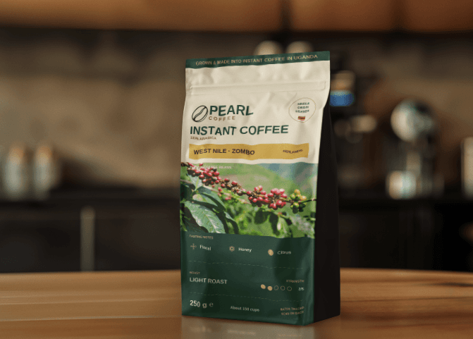 Pearl Instant Coffee — West Nile · Zombo, light roast, 250 g pouch